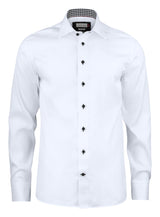 J. Harvest & Frost Red Bow 20 Overhemd Slim Fit Heren 2902002 XXL Wit/Marine