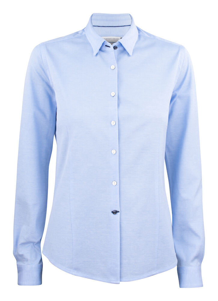 J. Harvest & Frost Indigo Bow 34 Overhemd Dames 2903403 3XL Hemelsblauw