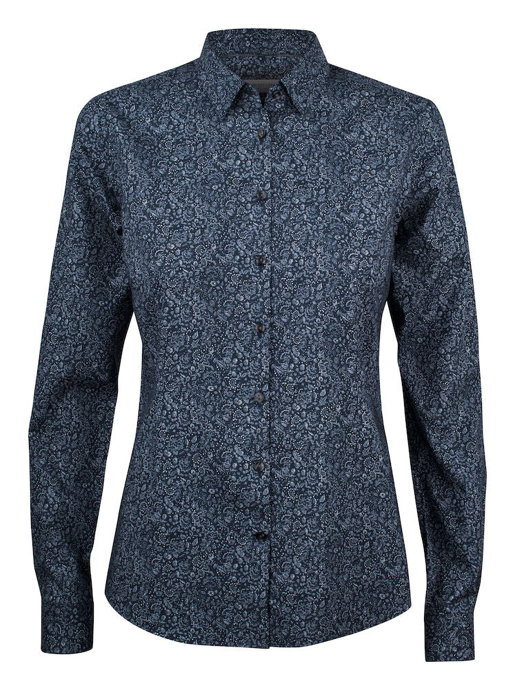 J. Harvest & Frost Indigo Bow 37 Overhemd Dames 2903703 3XL Marine Bloemen