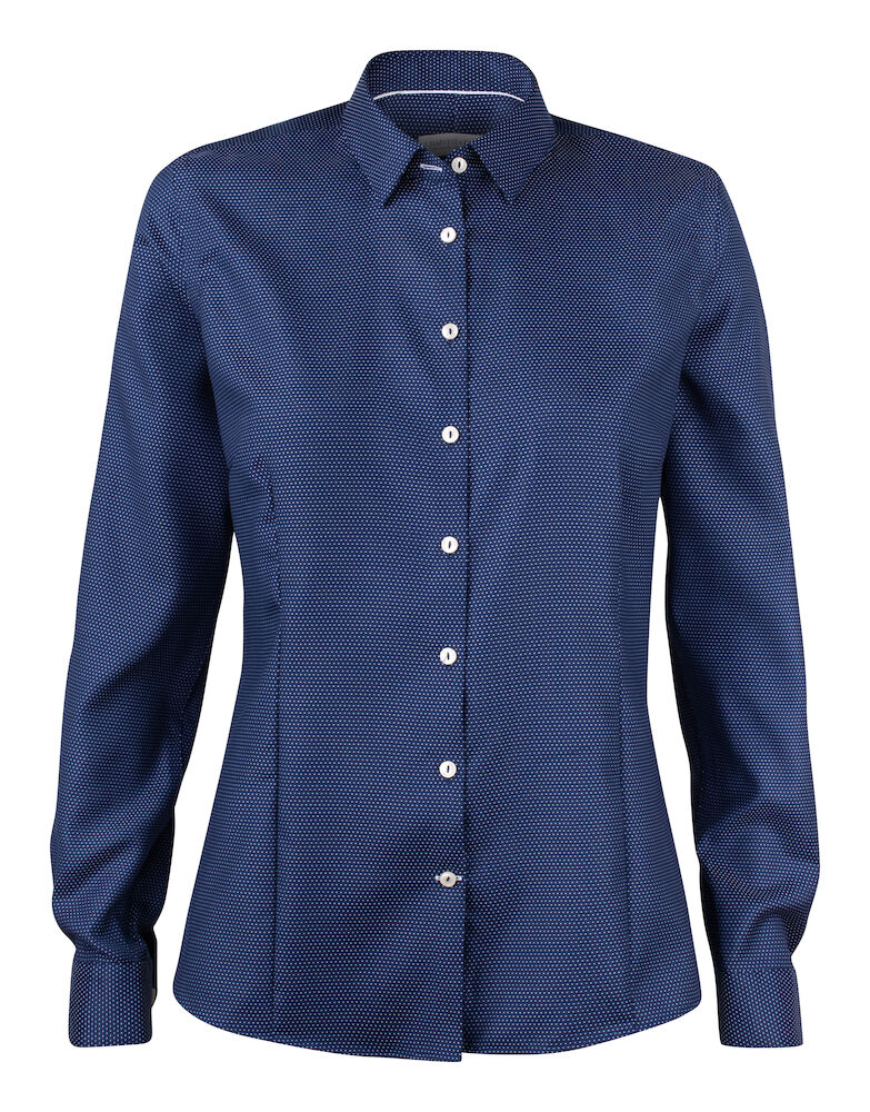 J. Harvest & Frost Purple Bow 49 Overhemd Dames 2904903 3XL Marine/Witte Stip