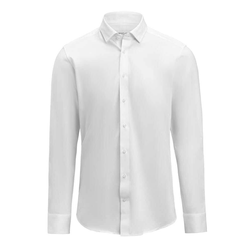 J. Harvest & Frost Yellow Bow 57 Overhemd Regular Fit Heren 2905701 3XL Wit