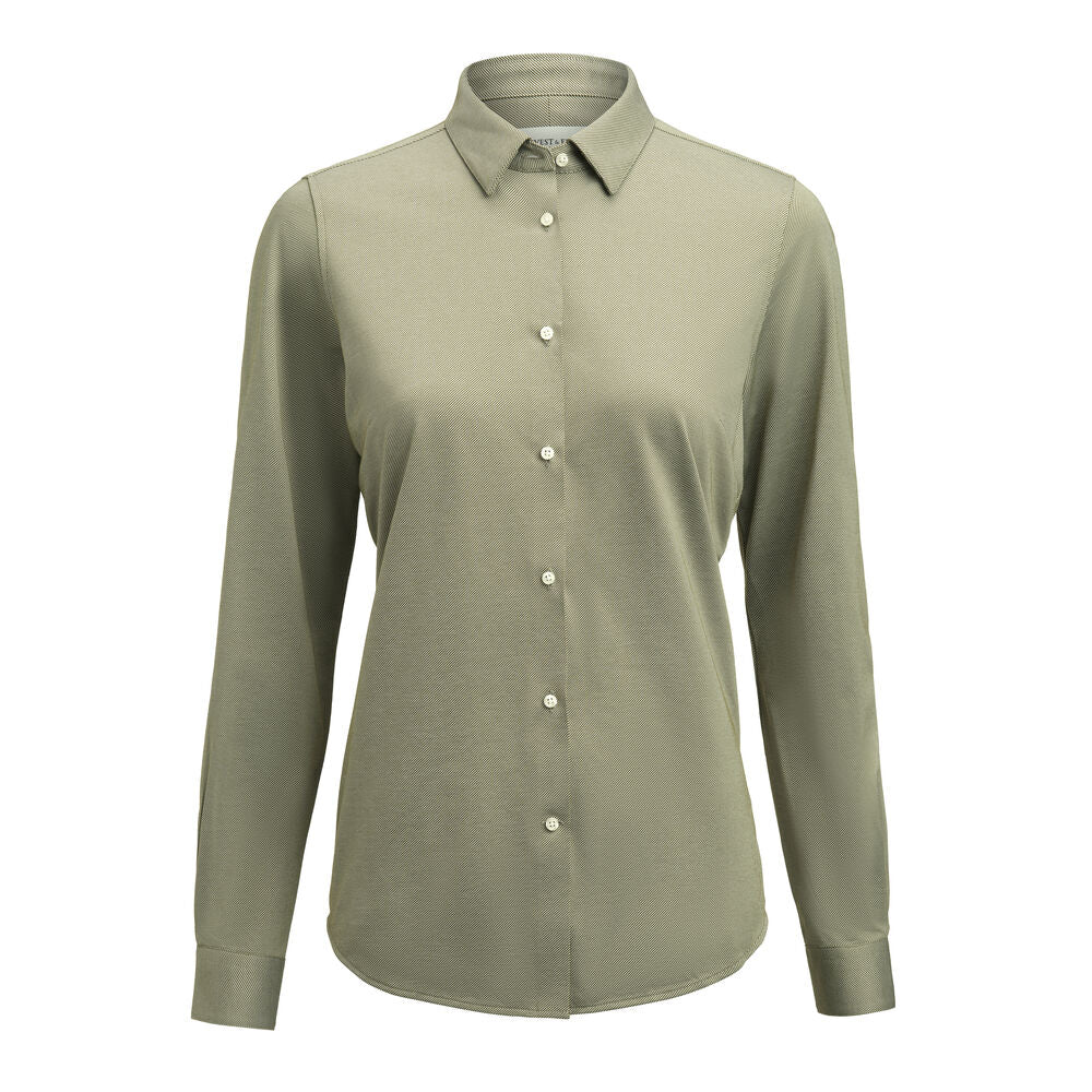 J. Harvest & Frost Yellow Bow 57 Overhemd Contemporary Fit Dames 2906001 3XL Groen