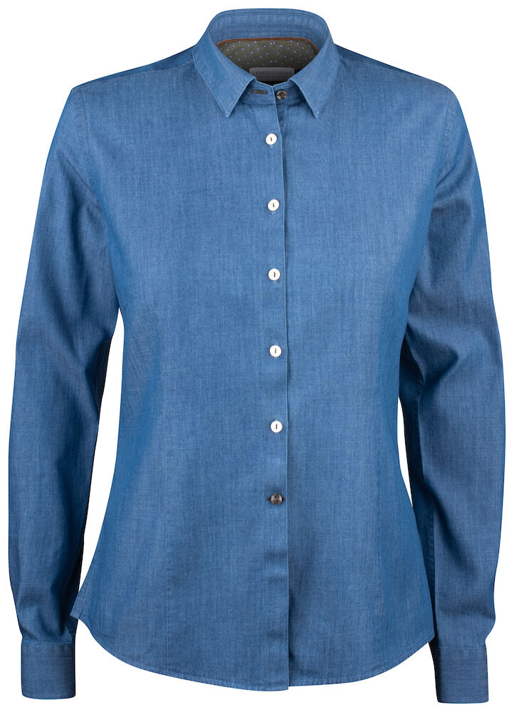 J. Harvest & Frost Indigo Bow 130 Overhemd Dames 2913003 3XL Indigo