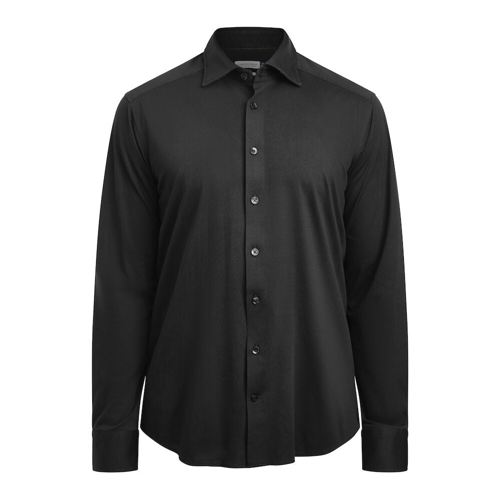 J. Harvest & Frost Indigo Bow 132 Overhemd Regular Fit Heren 2913201 3XL Zwart