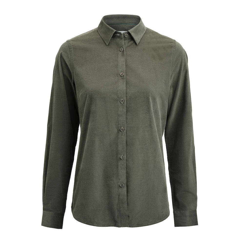 J. Harvest & Frost Indigo Bow 134 Cord Shirt Contemporary Fit W 2913405 3XL Groen