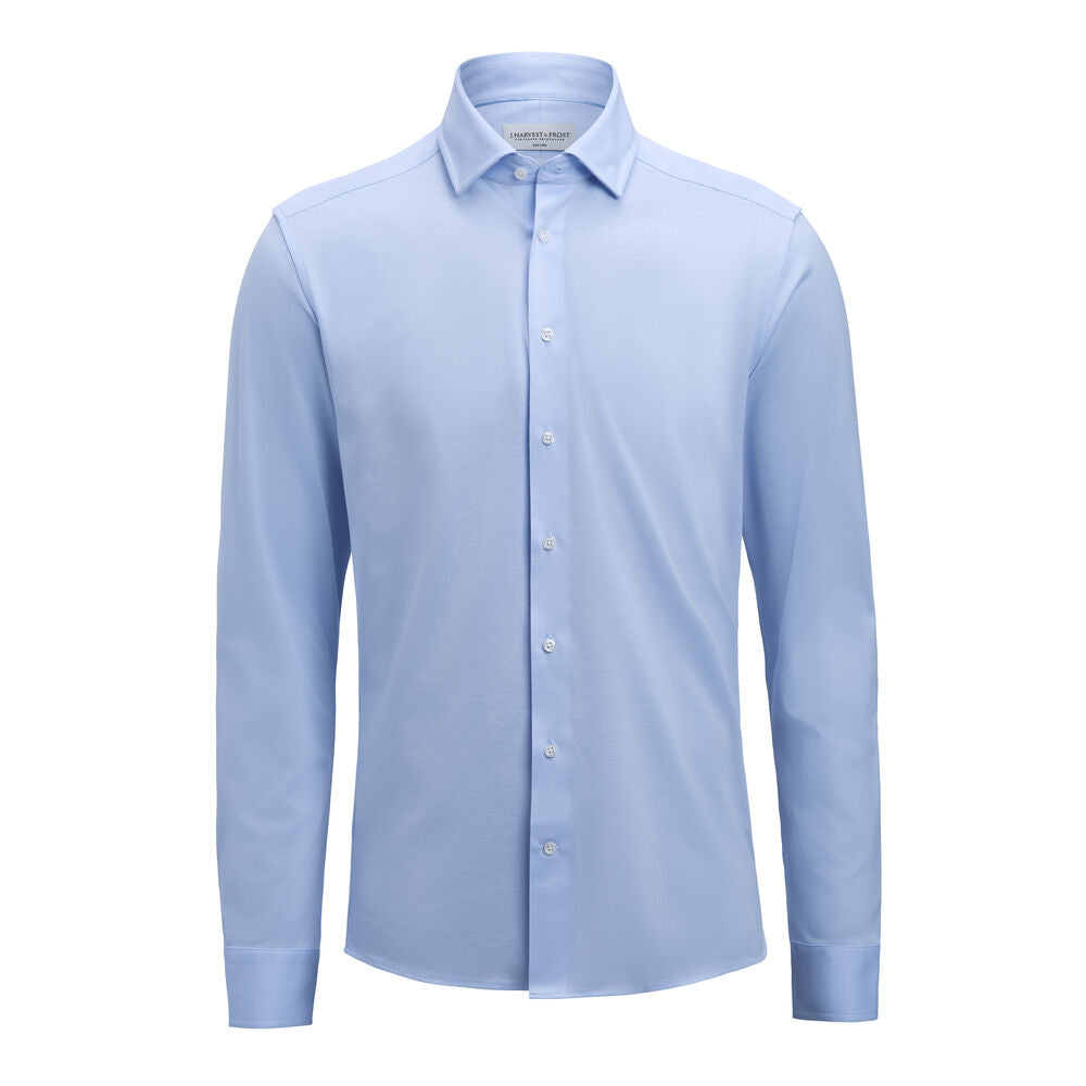 J. Harvest & Frost Indigo Bow 135 Overhemd Slim Fit Heren 2913502 XXL Hemelsblauw