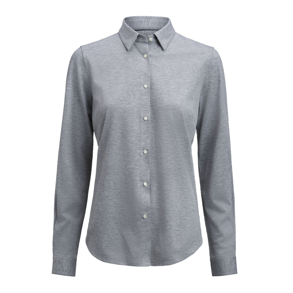 J. Harvest & Frost Indigo Bow 135 Overhemd Contemporary Fit Dames 2913505 3XL Grijs Mêlee