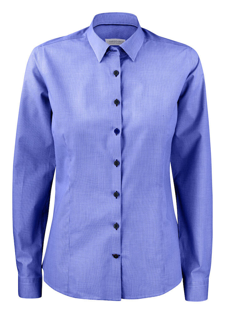 J. Harvest & Frost Purple Bow 141 Overhemd Dames 2914103 3XL Marine/Geruit