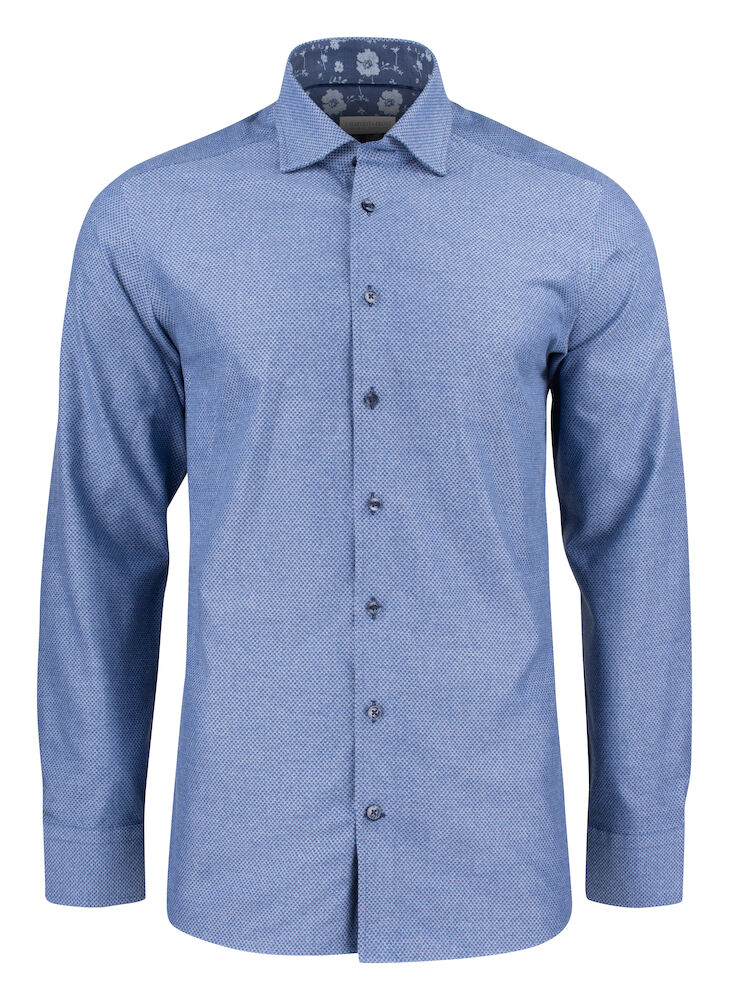J. Harvest & Frost Purple Bow 144 Overhemd Slim Fit Heren 2914402 XXL Indigo