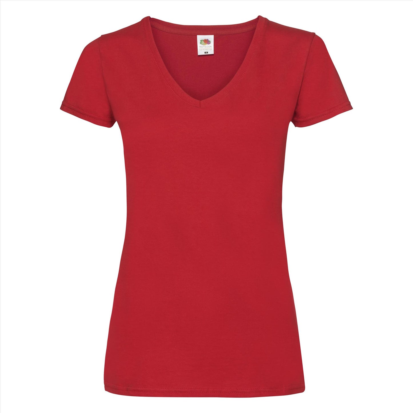 Fruit of the Loom Lady-Fit Valueweight V-neck T t-shirt dames