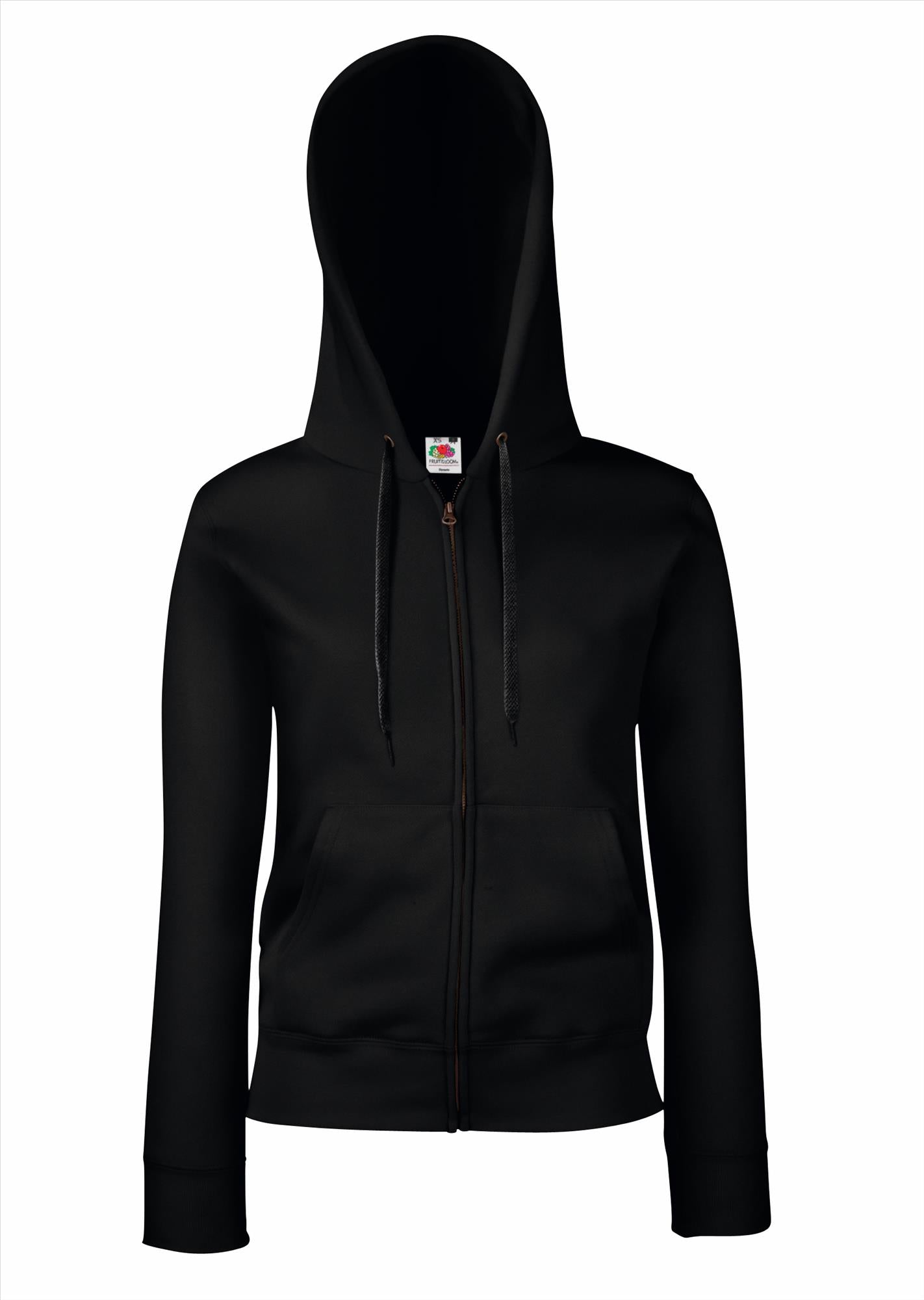 Fruit of the Loom Lady-Fit Premium Hooded Sweat Jacket vest met capuchon dames
