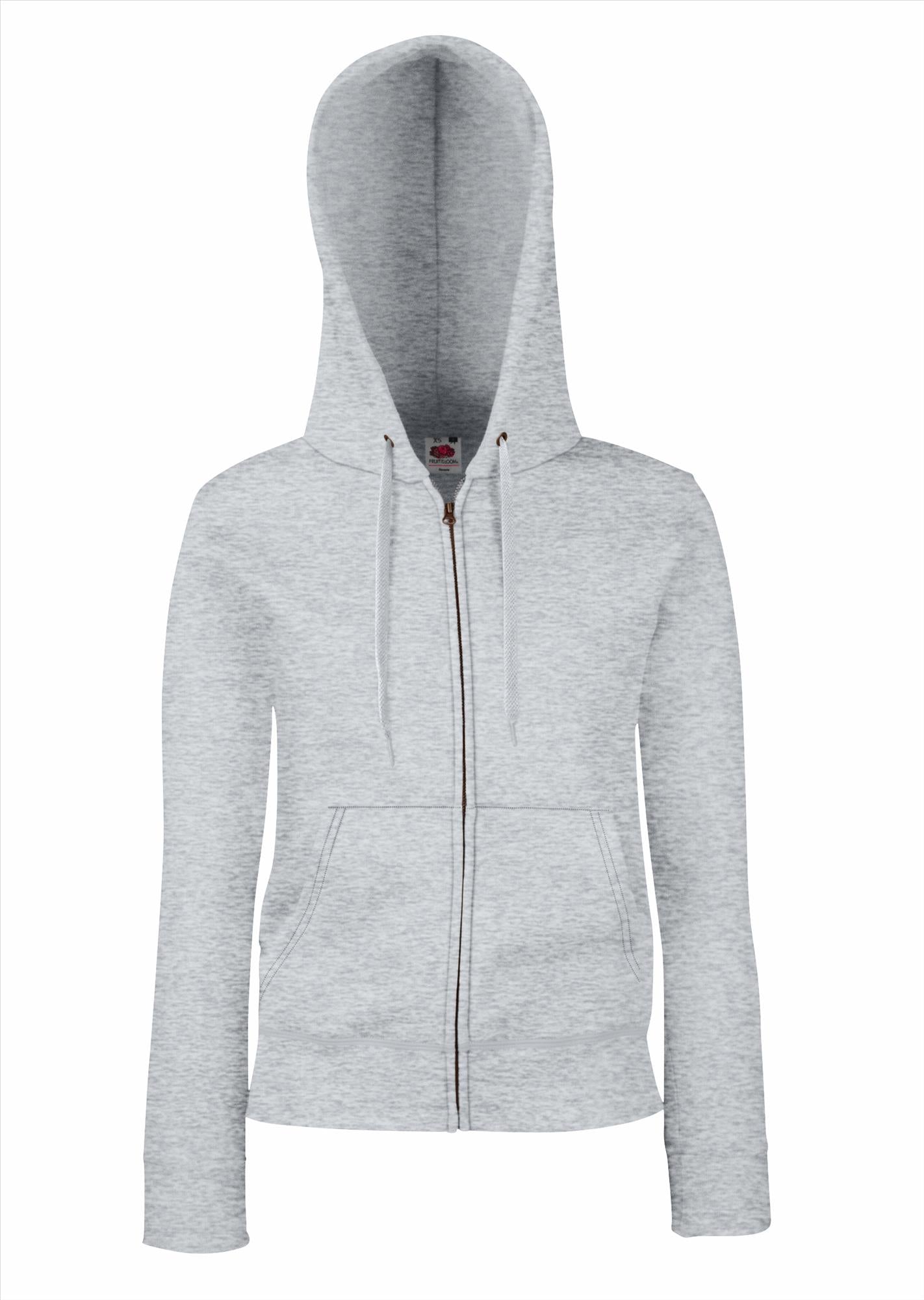 Fruit of the Loom Lady-Fit Premium Hooded Sweat Jacket vest met capuchon dames