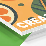 Reclamebord Polypropyleen / Kanaalplaat - Enkelzijdig in elk formaat