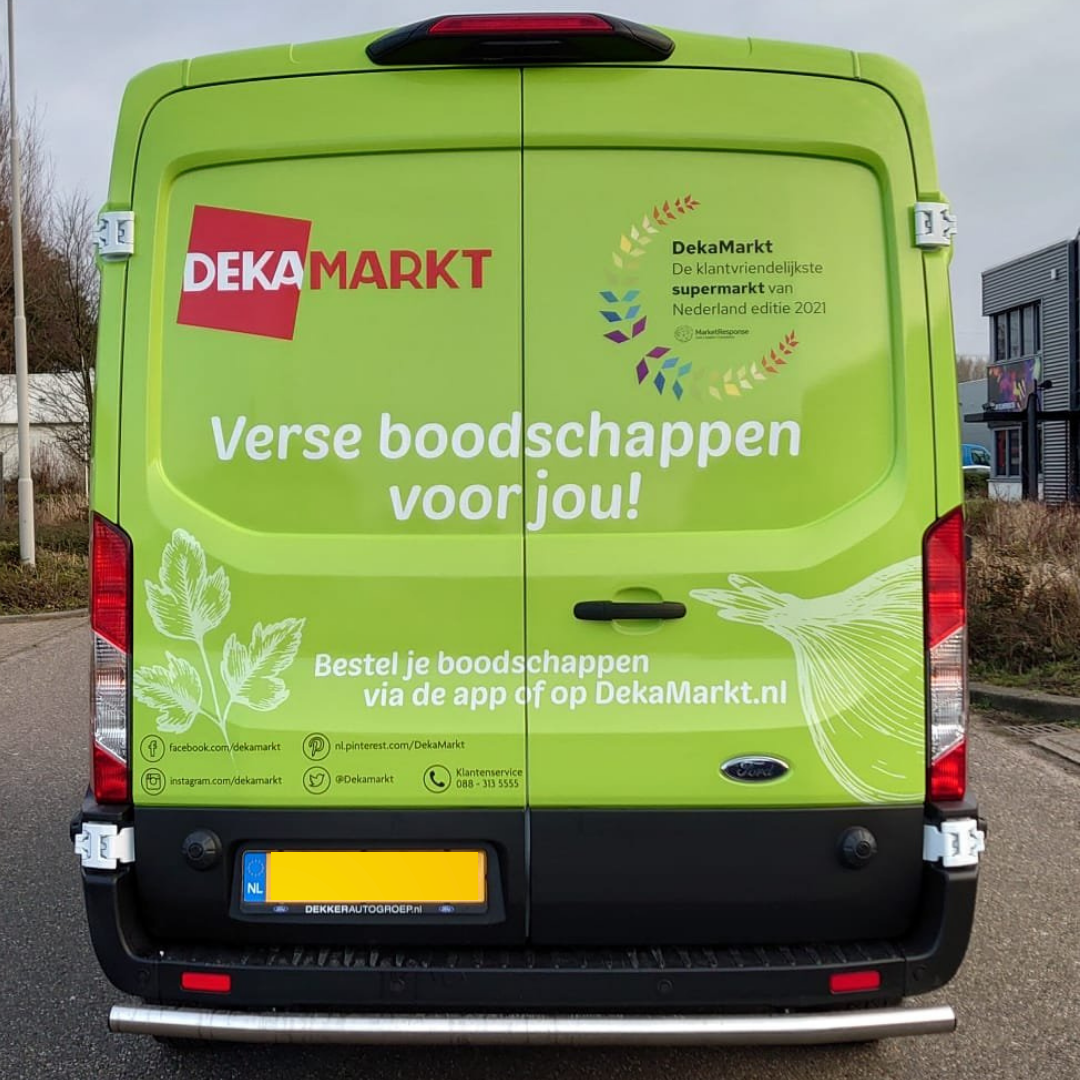 dekamarkt autobelettering