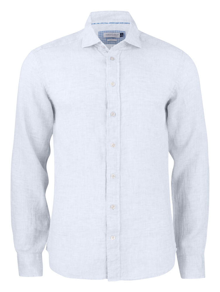 J. Harvest & Frost Indigo Bow 33 Overhemd Regular Fit Heren 2903301 3XL Wit