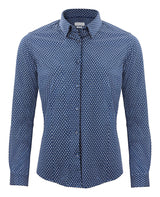 J. Harvest & Frost Indigo Bow 131 Overhemd Dames 2913103 3XL Hemelsblauw Print