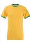 Fruit of the Loom Valueweight Ringer T t-shirt heren/unisex