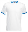 Fruit of the Loom Valueweight Ringer T t-shirt heren/unisex