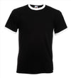 Fruit of the Loom Valueweight Ringer T t-shirt heren/unisex