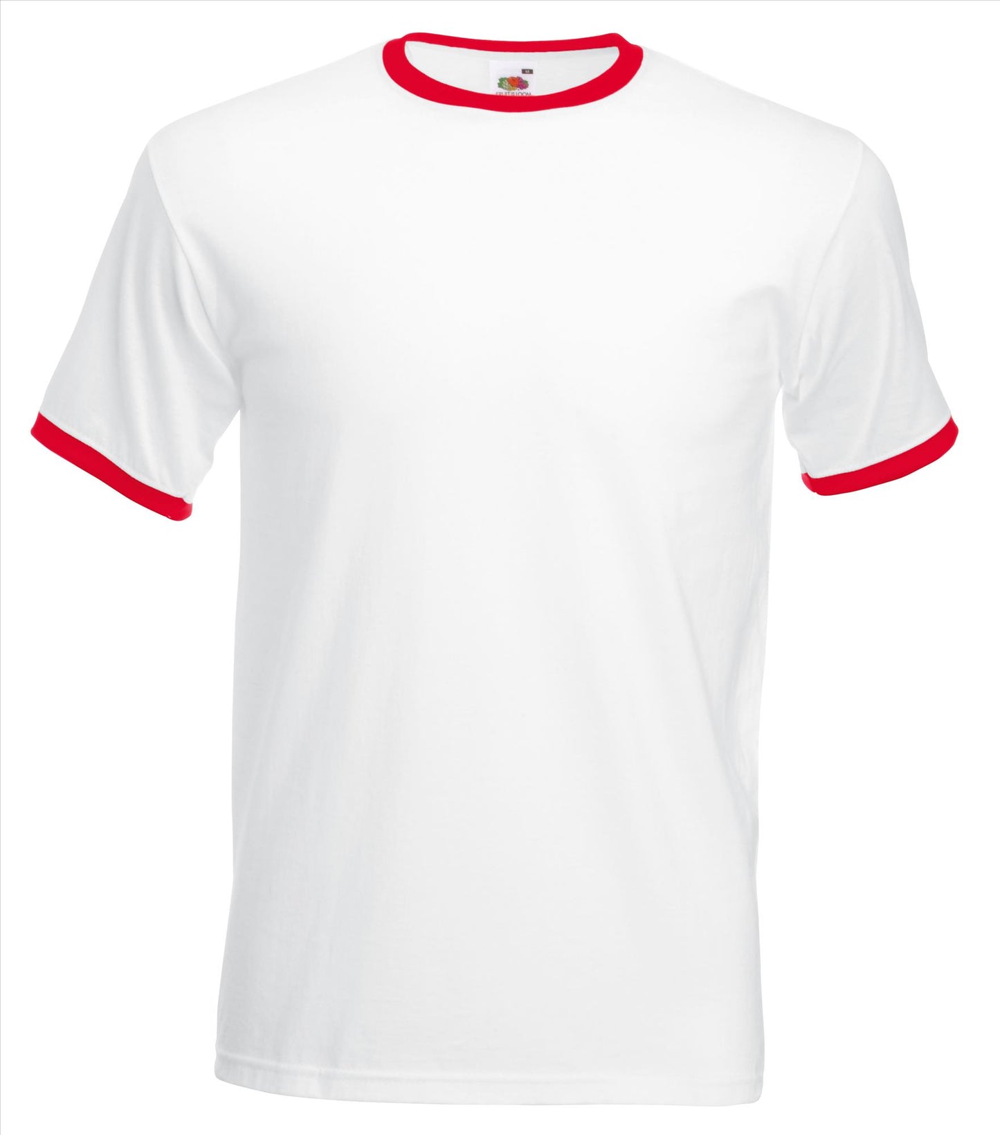 Fruit of the Loom Valueweight Ringer T t-shirt heren/unisex
