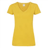 Fruit of the Loom Lady-Fit Valueweight V-neck T t-shirt dames