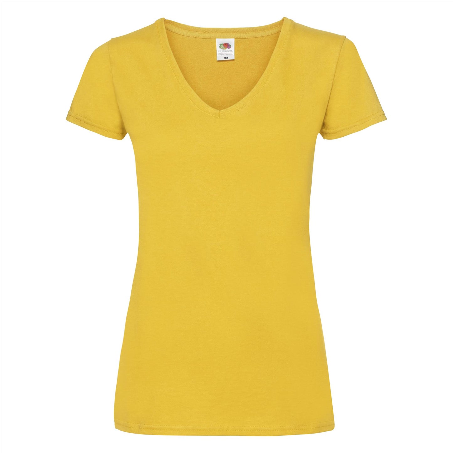 Fruit of the Loom Lady-Fit Valueweight V-neck T t-shirt dames