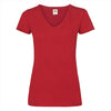 Fruit of the Loom Lady-Fit Valueweight V-neck T t-shirt dames