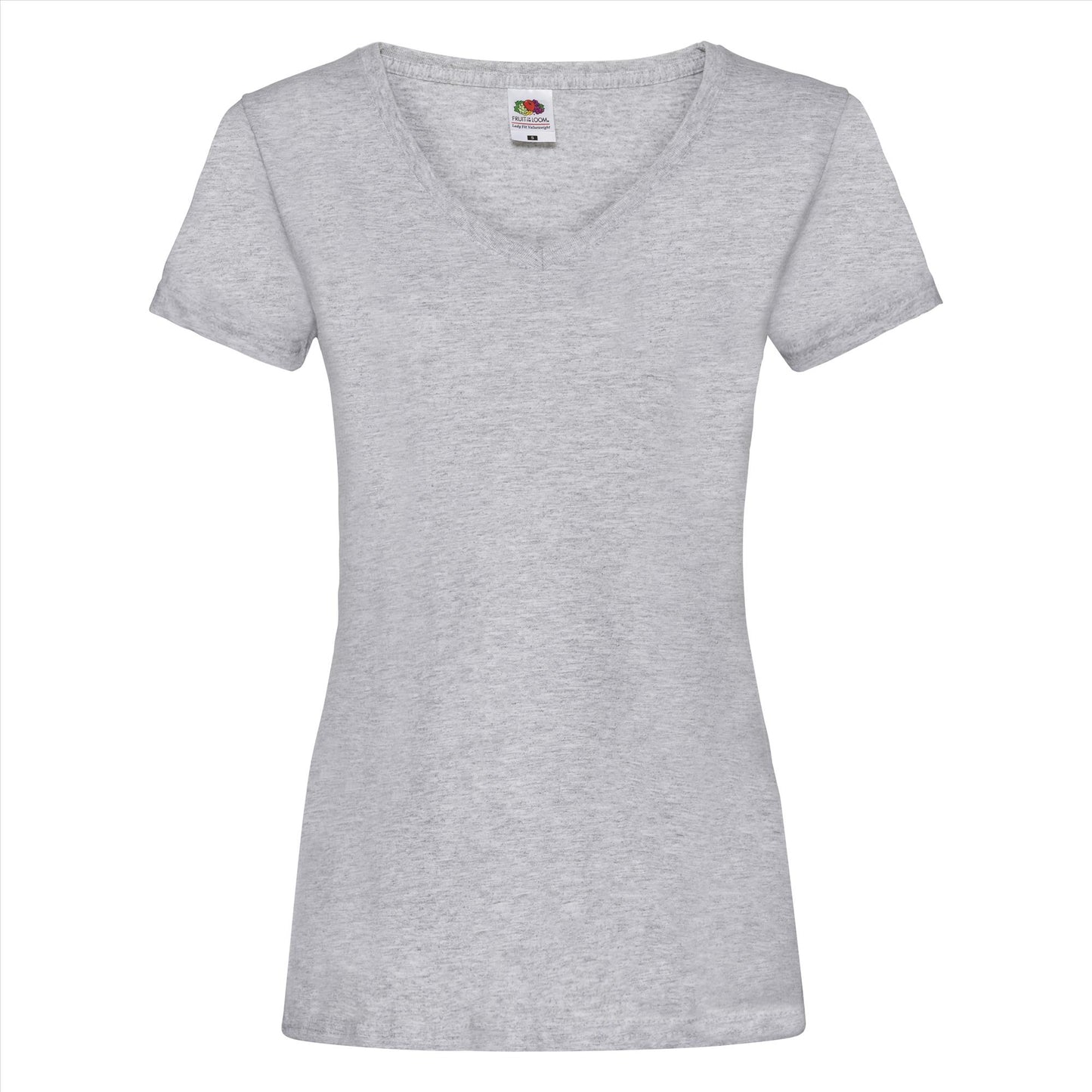 Fruit of the Loom Lady-Fit Valueweight V-neck T t-shirt dames