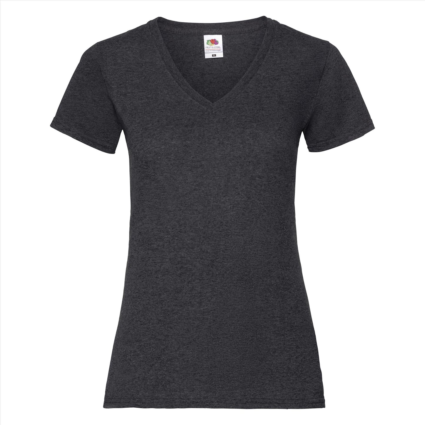 Fruit of the Loom Lady-Fit Valueweight V-neck T t-shirt dames