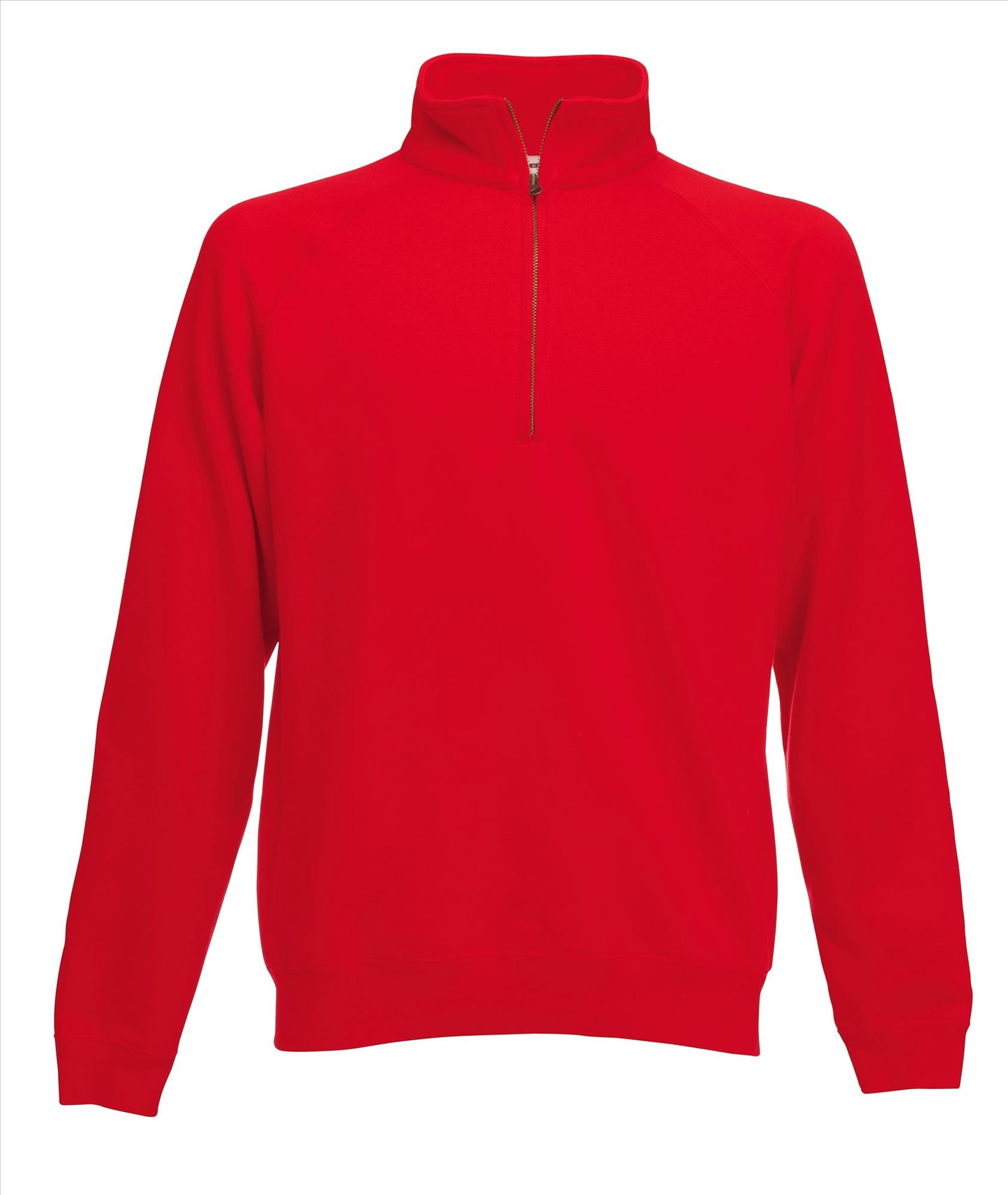 Fruit of the Loom Premium Zip-Neck Sweat trui heren/unisex