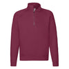 Fruit of the Loom Premium Zip-Neck Sweat trui heren/unisex