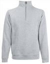 Fruit of the Loom Premium Zip-Neck Sweat trui heren/unisex