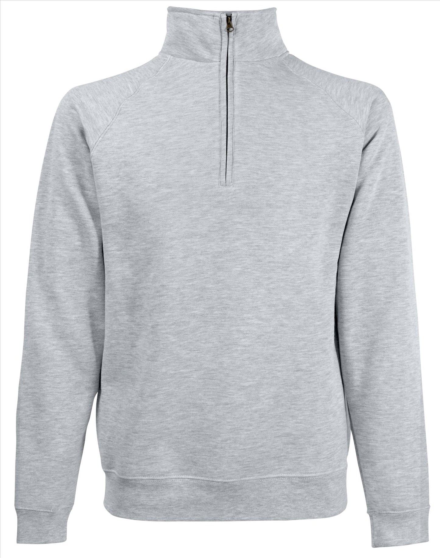 Fruit of the Loom Premium Zip-Neck Sweat trui heren/unisex