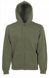 Fruit of the Loom Premium Hooded Sweat Jacket vest met capuchon heren/unisex