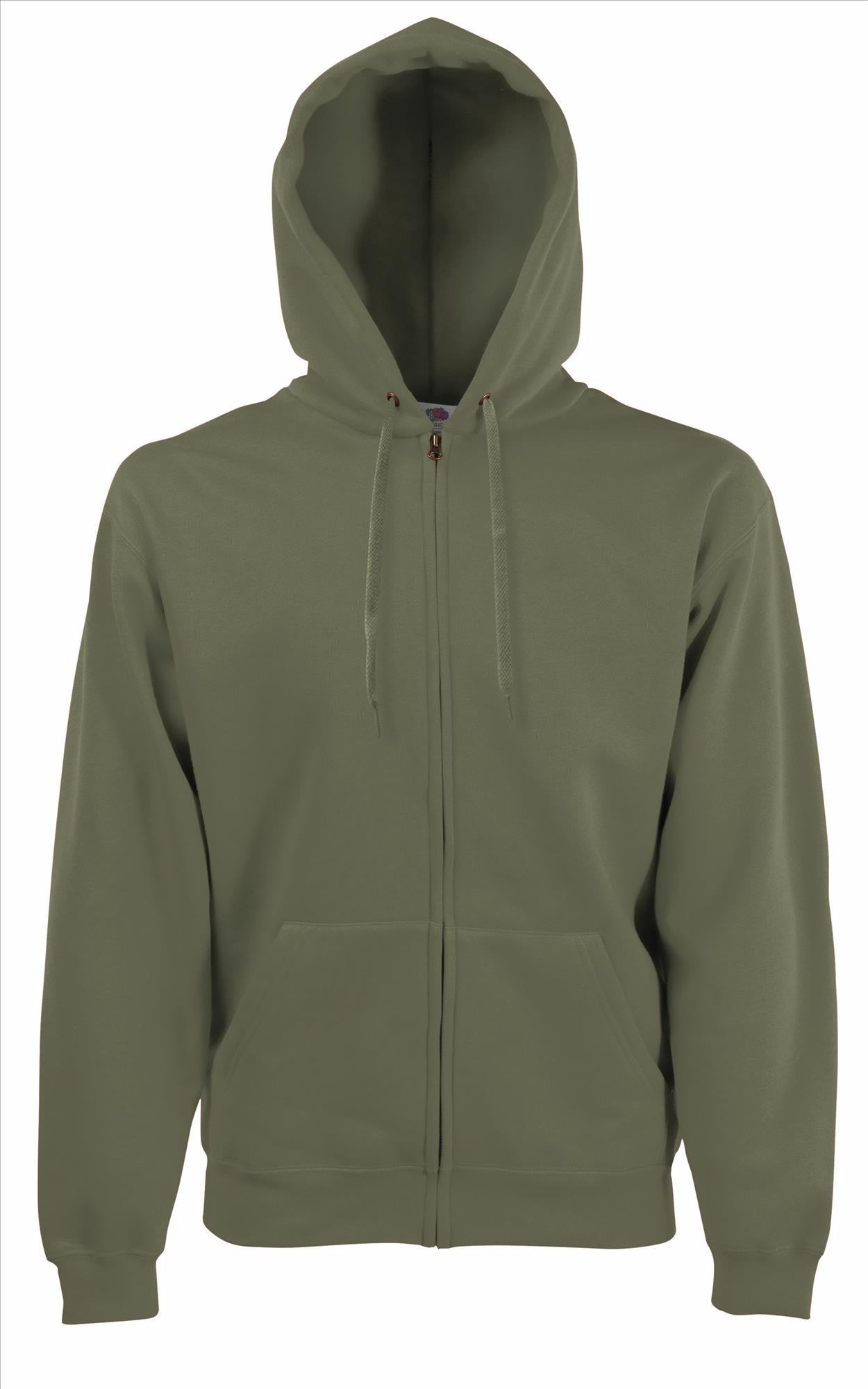 Fruit of the Loom Premium Hooded Sweat Jacket vest met capuchon heren/unisex
