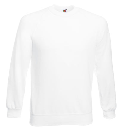 Fruit of the Loom Classic Raglan Sweat sweater heren/unisex